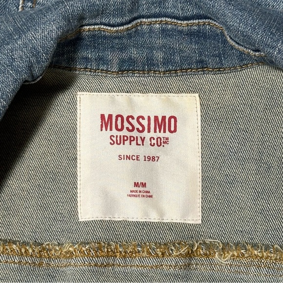 Mossimo Medium Denim Vest Women’s 98% Cotton - Picture 4 of 6